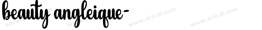 beauty angleique字体转换